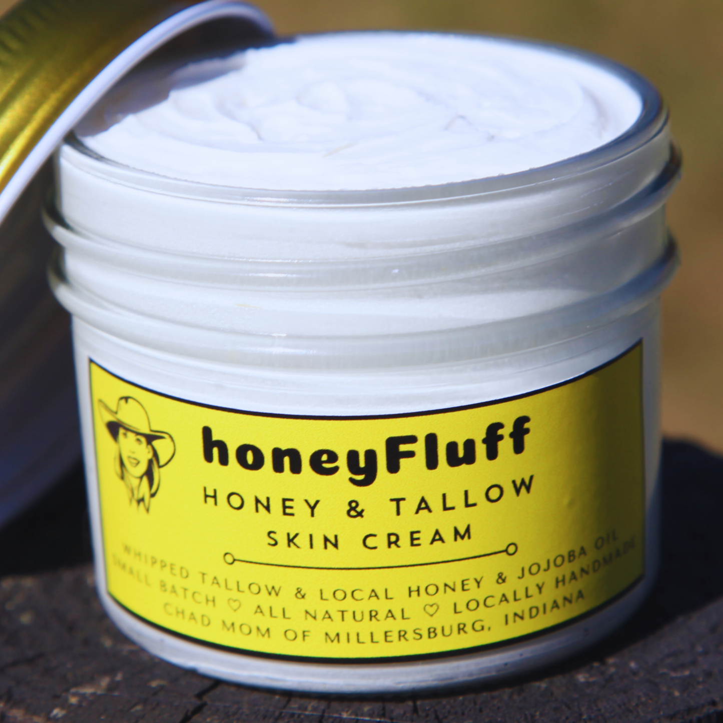 Whipped Tallow Cream with Honey | honeyFluff